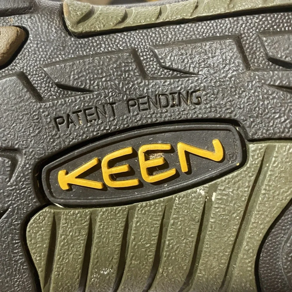 Keen Sandals Mens 13 Green Brown Waterproof Outdoor Hiking Rugged Trail Shoes
